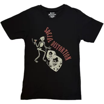 T-shirt SOCIAL DISTORTION Skully Dice Vintage