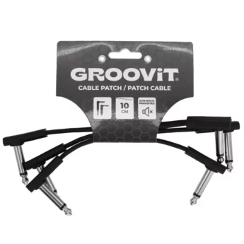 GROOVIT Pack 3 Cables Patch Plat 10 CM
