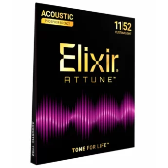 ELIXIR Cordes Acoustiques Attune Phosphor Bronze Jeu Custom Light