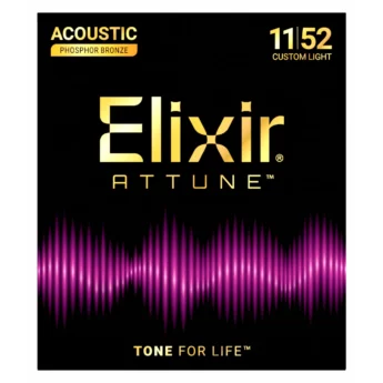 ELIXIR Cordes Acoustiques Attune Phosphor Bronze Jeu Custom Light